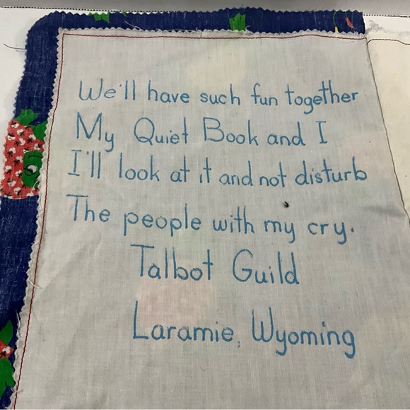 Vintage Handmade Children’s Fabric Sensory Learning Book Unique - Picture 10 of 13